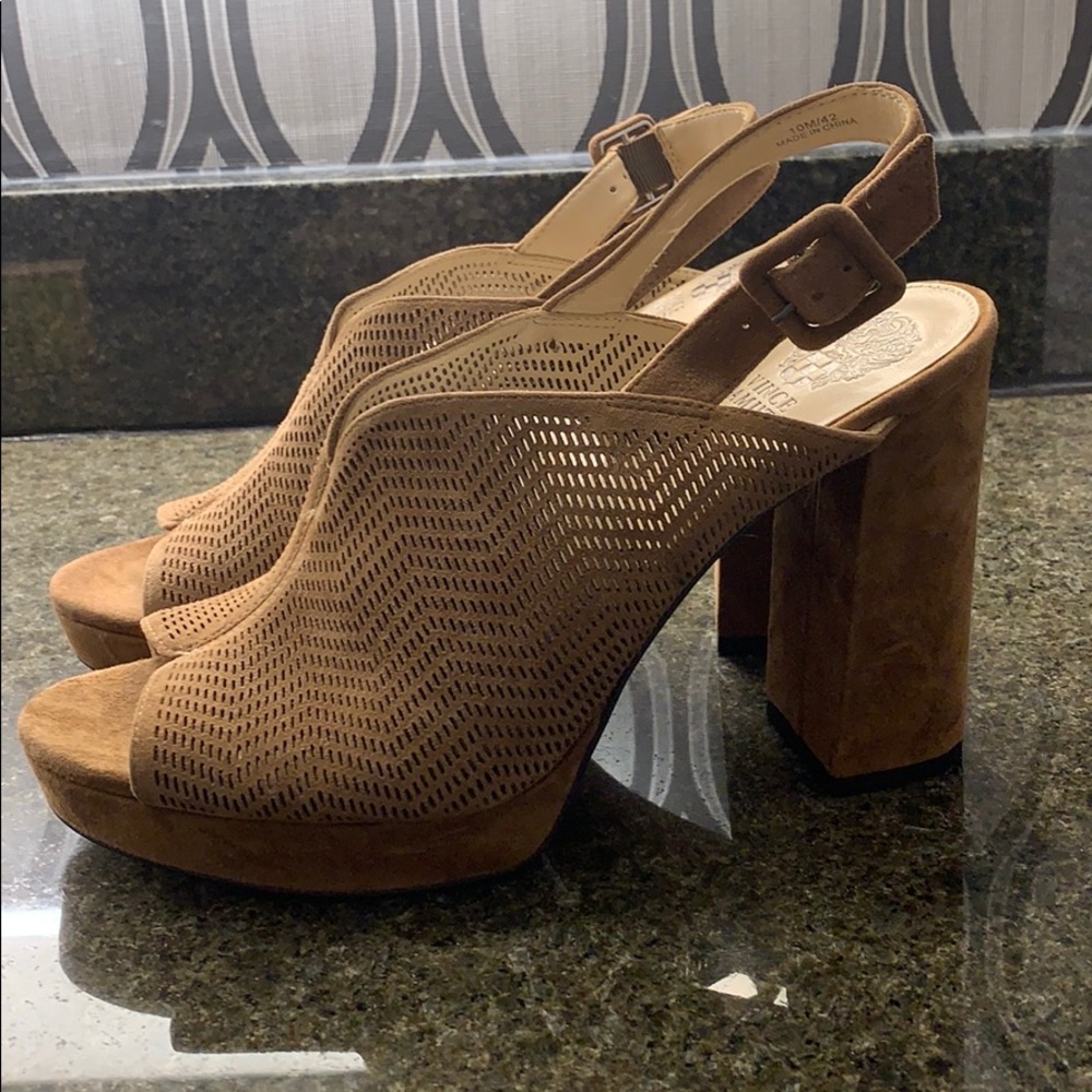 Vince Camuto Leather block heels